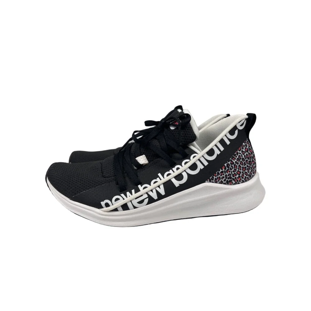 New Balance Women's Black/White Powher Lace Up Athletic Running Shoes - 8.5 Wide